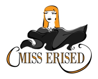 Logo for burlesque performer Miss Erised by Laura Elliott at Drawesome Illustration, Bristol. Illustration, Design, Whimsy