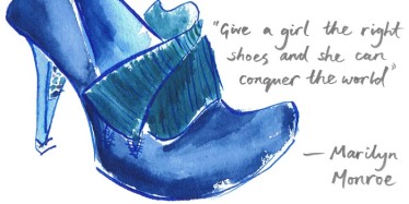 painted illustration of irregular choice shoes with handwritten brush typography by Laura Elliott at Drawesome Illustration, Bristol. Illustration, Design, Whimsy